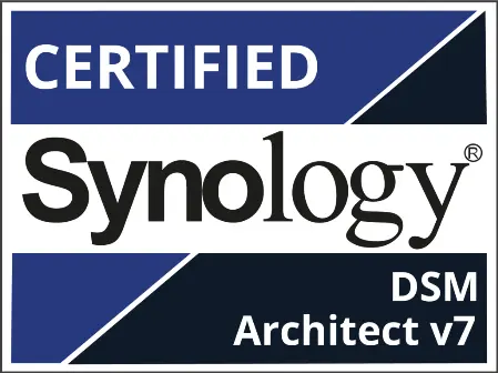 Synology Logo Zertifizierter DSM Architekt V7